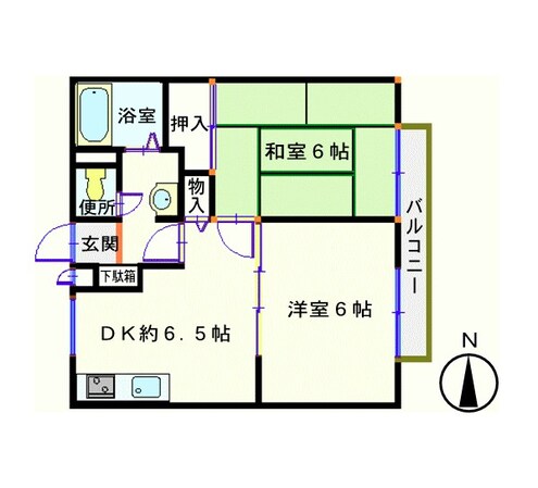 平松駅 徒歩15分 2階の物件間取画像